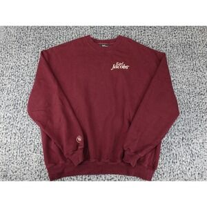 Karl Jacobs Sweatshirt Mens Medium Burgundy Originals 2021 Logo Crewneck